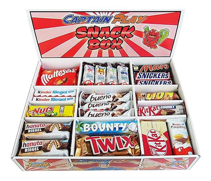 CAPTAIN PLAY  Snack Box mit 80 Schokoriegeln