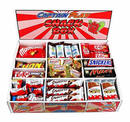 CAPTAIN PLAY  Snack Box mit 80 Schokoriegeln