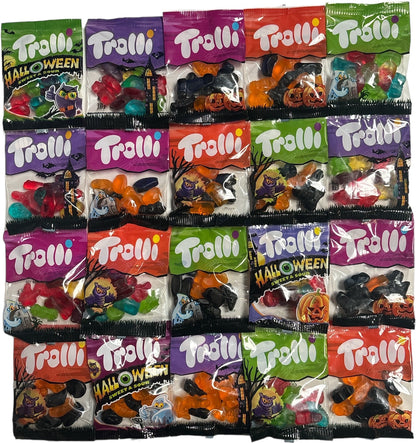 Trolli Halloween Süßigkeiten Sparpack mit 20 Mini Beutelchen, 400g