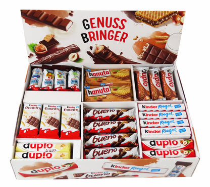 Ferrero Top Brand Box mit 78 Riegeln in 8 Sorten, mit Kinder Bueno, Kinder Country, Kinder Riegel, Duplo und Hanuta, 1er Pack (1 x 2kg)