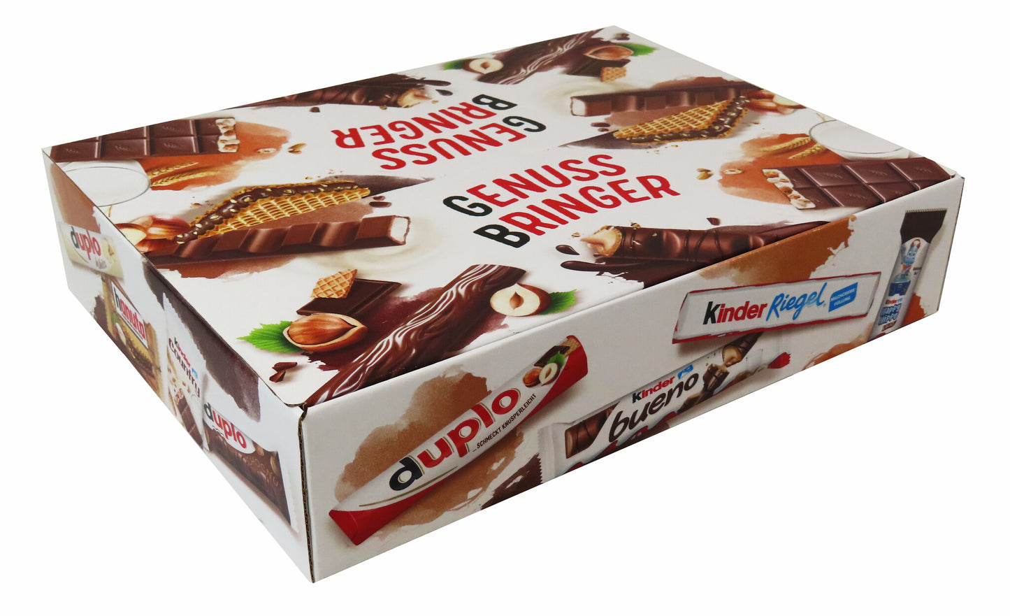 Ferrero Top Brand Box mit 78 Riegeln in 8 Sorten, mit Kinder Bueno, Kinder Country, Kinder Riegel, Duplo und Hanuta, 1er Pack (1 x 2kg)