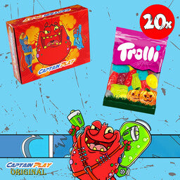 Trolli Halloween Süßigkeiten Sparpack mit 20 Mini Beutelchen, 400g
