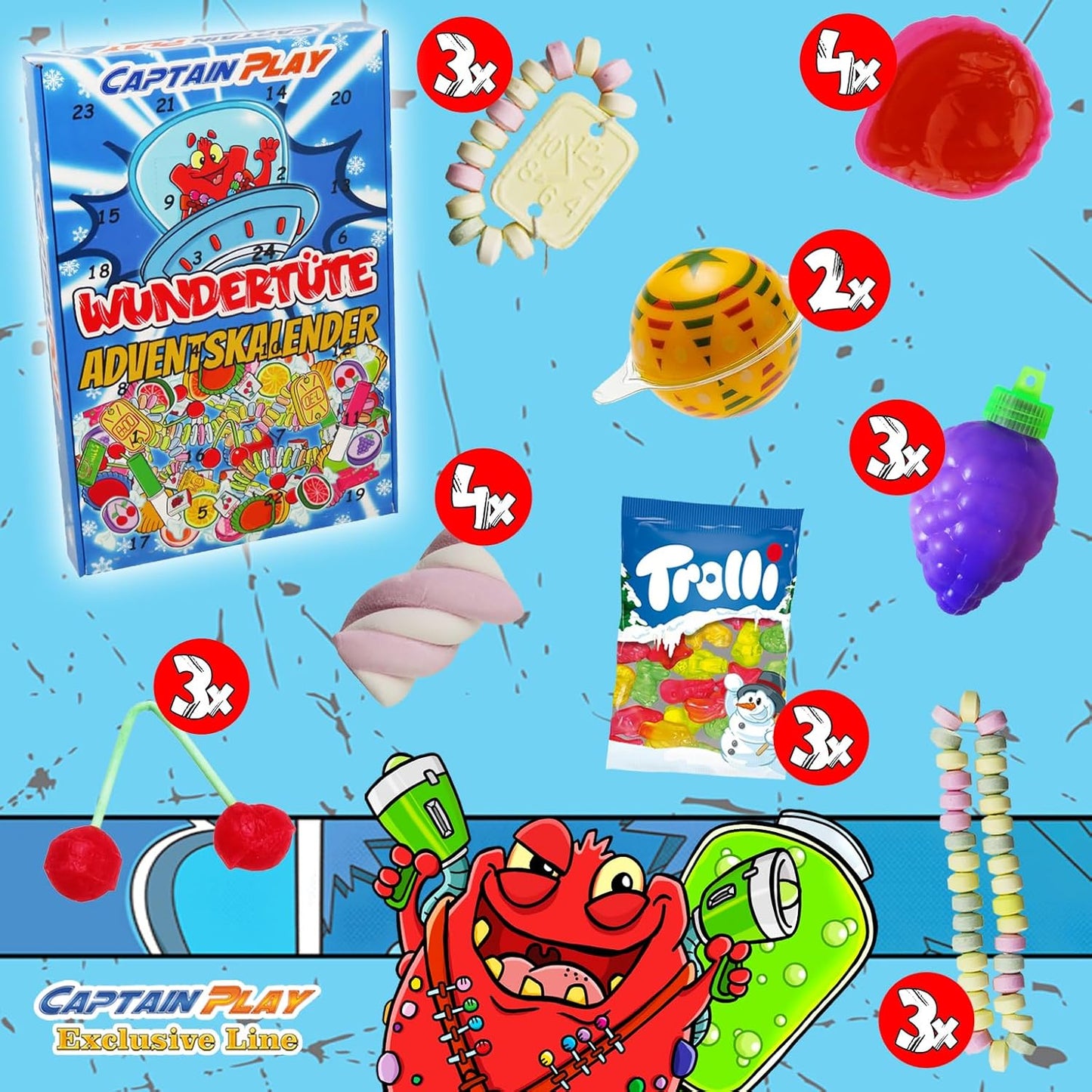 CAPTAIN PLAY Wundertüte Adventskalender 2025 -315g