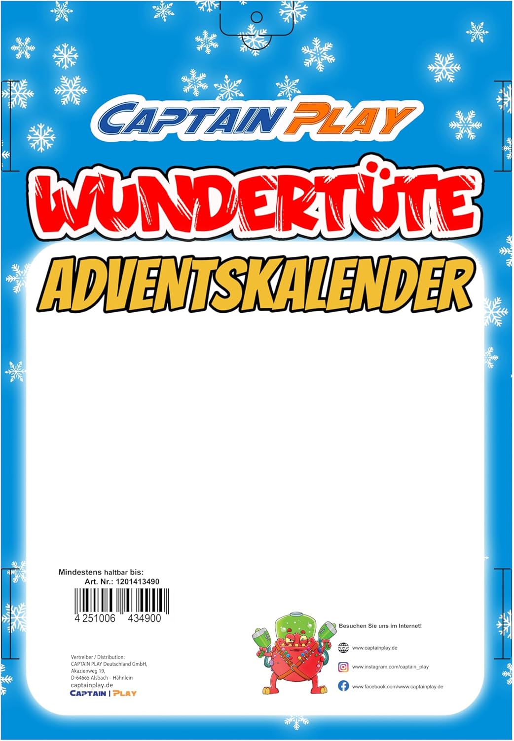 CAPTAIN PLAY Wundertüte Adventskalender 2025 -315g